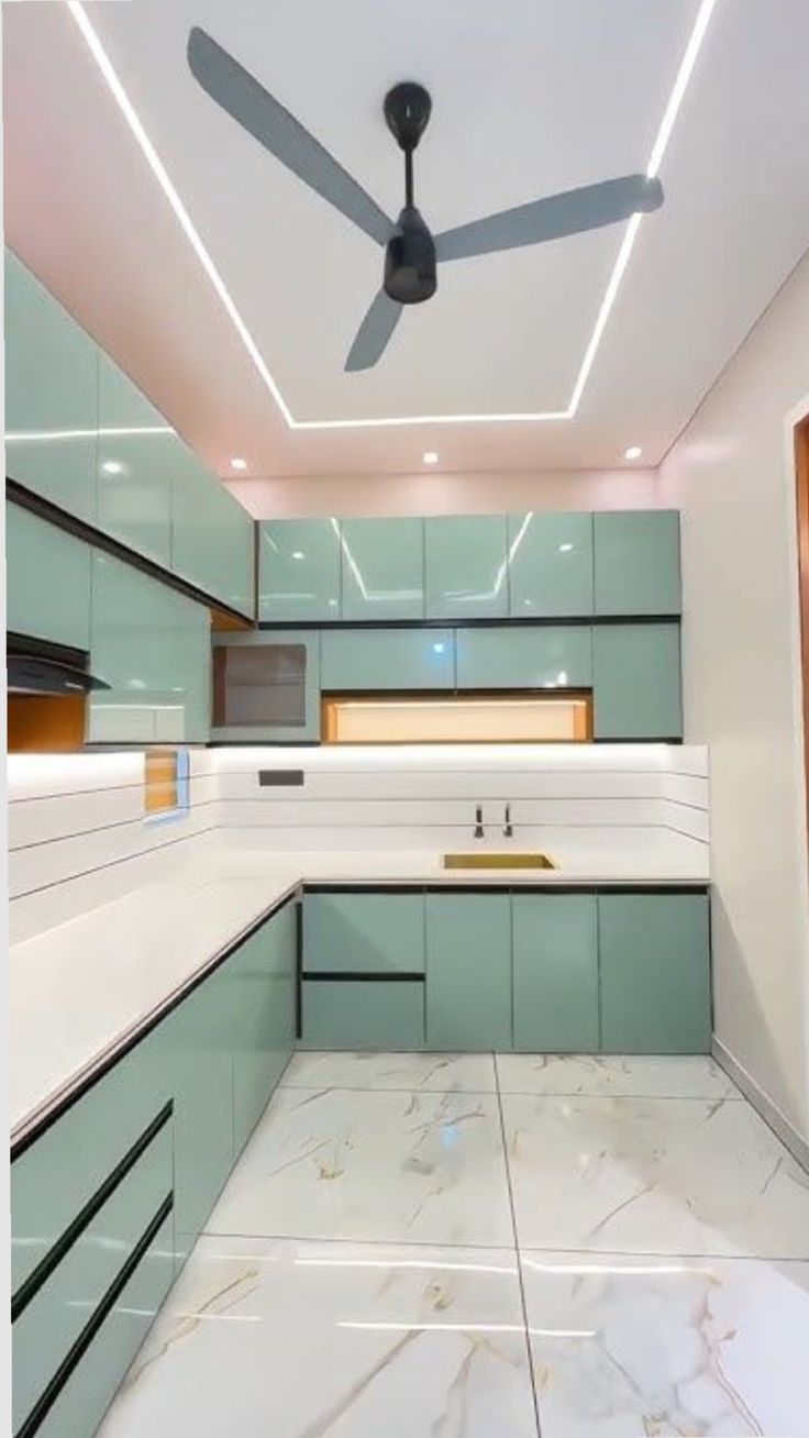 Luxury Gold-Trim Kitchen