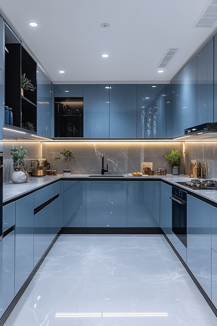Champagne U-Shaped Kitchen