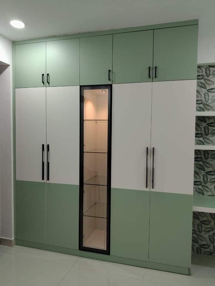 Fluted Grey Cupboard